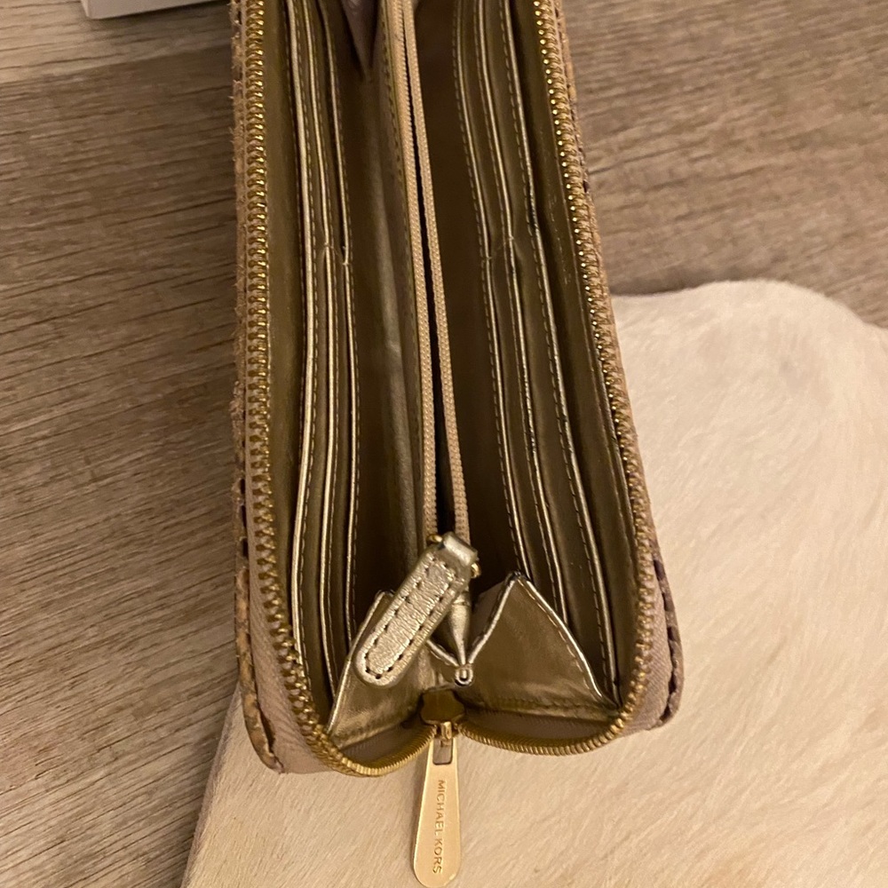Michael Kors Python Skin Zip Wallet - Picture 10 of 11